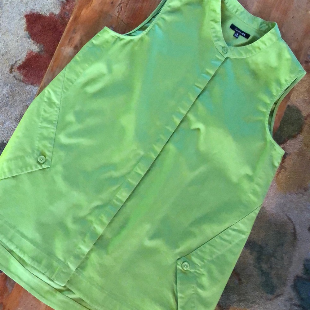 Vision 155 Mandarin Collar Sleeveless Tunic